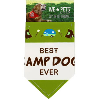 Camp Dog 12" x 8" Canvas Slip on Pet Bandana