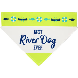 River Dog 12" x 8" Canvas Slip on Pet Bandana