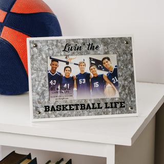 Basketball 8.5" x 6.5" Frame (Holds 4" x 6" Photo)