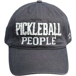 Pickleball People Dark Gray Adjustable Hat