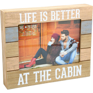 Cabin People 9" x 7.25" Frame (Holds 5" x 7" photo)