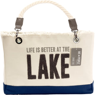 Lake 21" x 12" Canvas Tote