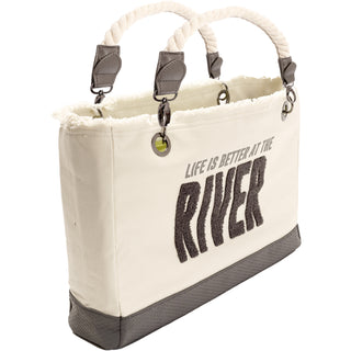 River 21" x 12" Canvas Tote