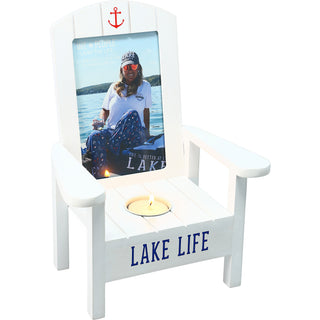 Lake Life Tealight Photo Frame (Holds 4" x 6" Photo)