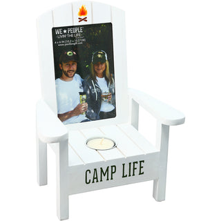 Camp Life Tealight Photo Frame (Holds 4" x 6" Photo)