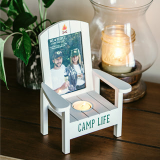 Camp Life Tealight Photo Frame (Holds 4" x 6" Photo)