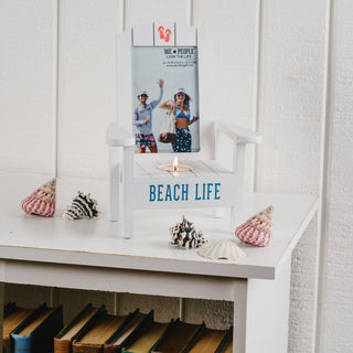 Beach Life Tealight Photo Frame (Holds 4" x 6" Photo)