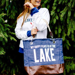 Lake 18" x 15" Canvas Tote