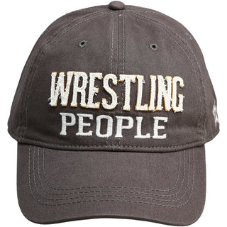 Wrestling People Dark Gray Adjustable Hat