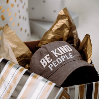Be Kind People White Adjustable Hat