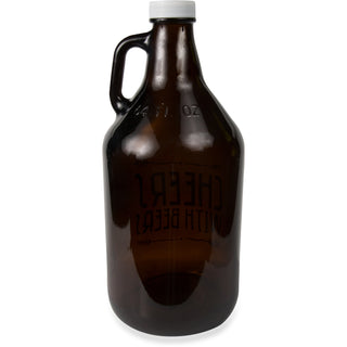 Drink with Friends 64 oz Glass Growler