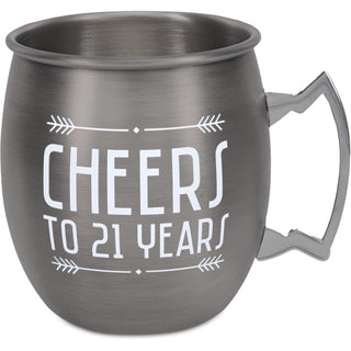 21 Years 20 oz Stainless Steel Moscow Mule