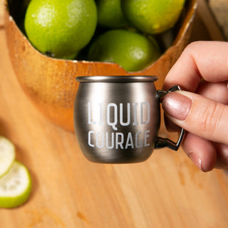 Liquid Courage 2 oz Stainless Steel Moscow Mule Shot
