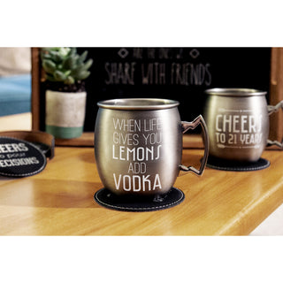 Add Vodka 20 oz Stainless Steel Moscow Mule