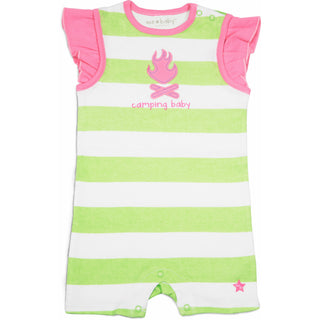 Camping Baby 6-12 Month Girl Romper