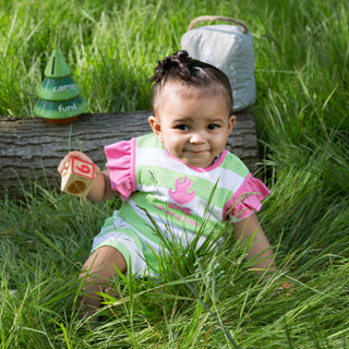 Camping Baby 6-12 Month Girl Romper