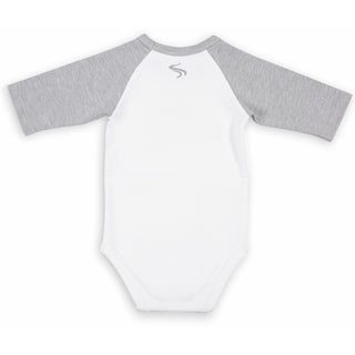 River Baby 12-24 Months 3/4 Length Heather Gray Sleeve Onesie