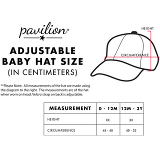 Camping Adjustable Toddler Hat (0-12 Months)