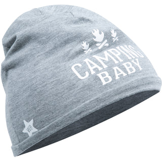 Camping Heathered Gray Beanie (0-12 Months)
