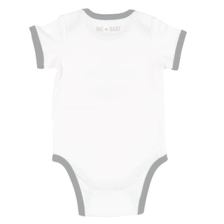 Camp Cutie 12-24 Months Gray Trimmed Bodysuit