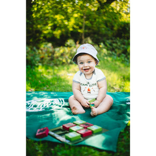 Camp Cutie 12-24 Months Gray Trimmed Bodysuit