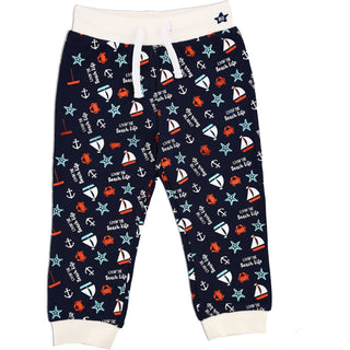 Beach Life 6-12 Months Blue Jogger Pant