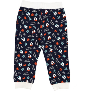 Beach Life 6-12 Months Blue Jogger Pant