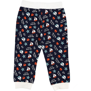 Beach Life 6-12 Months Blue Jogger Pant