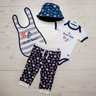 Beach Life 6-12 Months Blue Jogger Pant