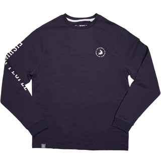 Fishing People Small Navy Unisex Long Sleeve T-Shirt