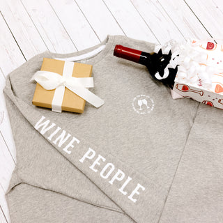 Wine People Heather Gray Unisex Long Sleeve T-Shirt