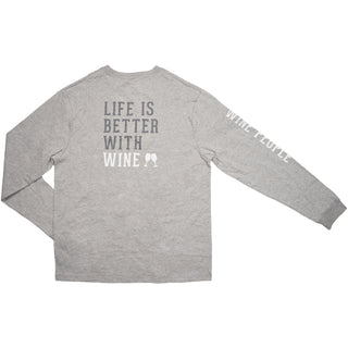 Wine People Heather Gray Unisex Long Sleeve T-Shirt