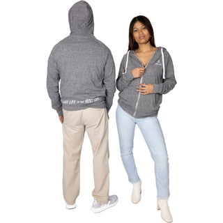 Lake Life Small Heather Gray Unisex Hooded Sweatshirt