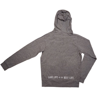 Lake Life Heather Gray Unisex Hooded Sweatshirt