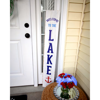 Welcome 48" Wooden Sign