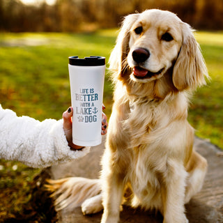 Lake Dog 17 oz Stainless Steel Travel Tumbler