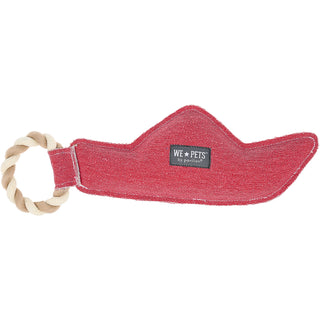 Boatloads 13" x 5" Canvas Dog Toy on Rope