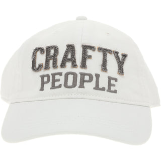 Crafty People White Adjustable Hat