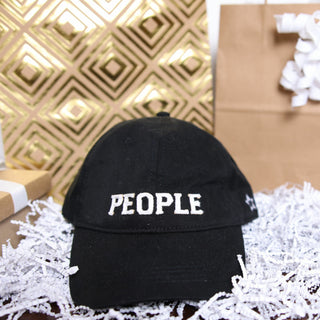 Custom People Black Adjustable Hat