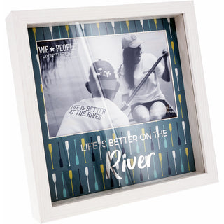 River 7.5" Shadow Box Frame (Holds 6" x 4" Photo)