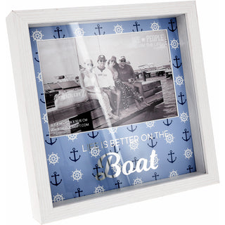 Boat 7.5" Shadow Box Frame (Holds 6" x 4" Photo)