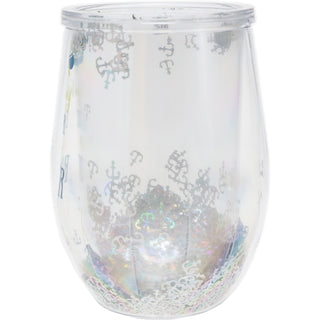 At the River 12 oz Acrylic Stemless Wine Glass with Lid