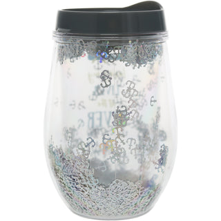 At the River 12 oz Acrylic Stemless Wine Glass with Lid