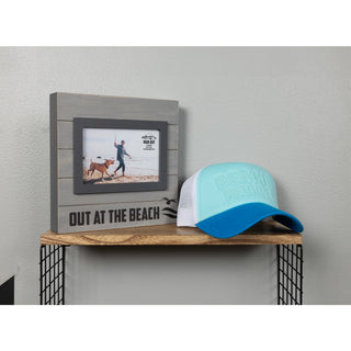 Beach People Adjustable Light Blue Neoprene Mesh Hat