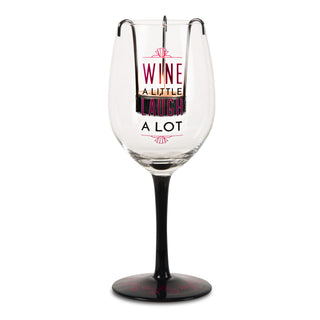 Wine A Little 12 oz Wine Glass Tealight Holder