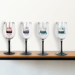 Too Glam 12 oz Wine Glass Tealight Holder