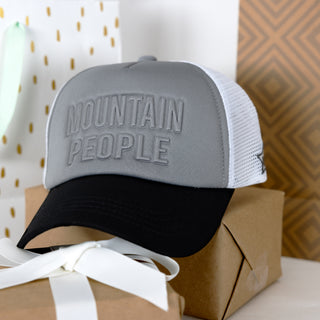 Mountain People Adjustable Charcoal Neoprene Mesh Hat