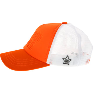 Hunting People Adjustable Orange Neoprene Mesh Hat