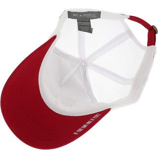 Wine People Adjustable Maroon Neoprene Mesh Hat