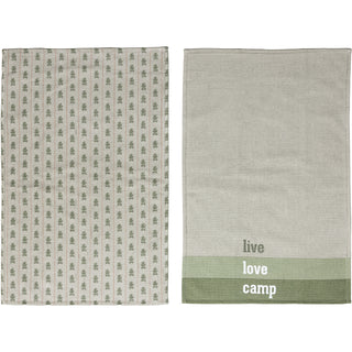 Live Love Camp Tea Towel Gift Set (2 - 20" x 28")